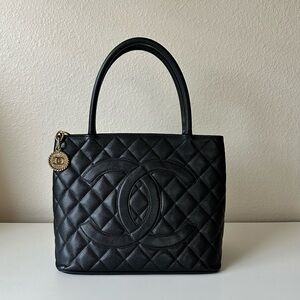 Chanel Medallion Tote in Caviar